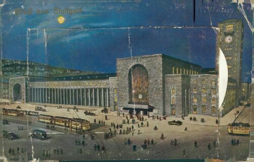 Ansichtskarte stuttgart 1932 - ansichtskarte,