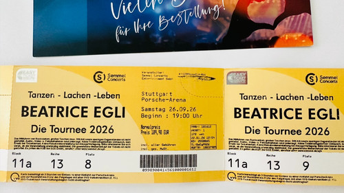 Beatice egli konzertkarten - beatice,