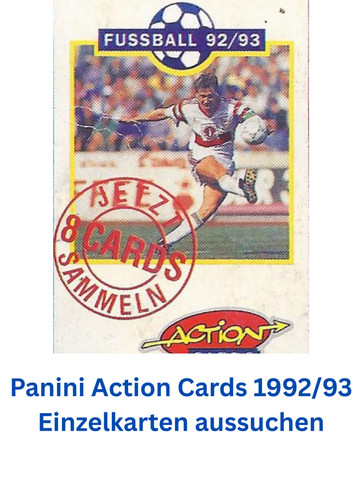 Panini action cards - cards, bundesliga
