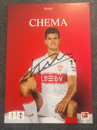 Chema autogrammkarte vfb - chema,