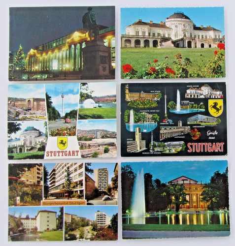 Postkarten lot stuttgart - postkarten,
