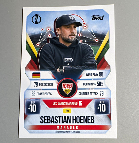 Topps sebastian hoeneß vfb - hoeneß,